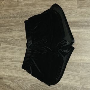Shein Velvet Shorts - Black - XS